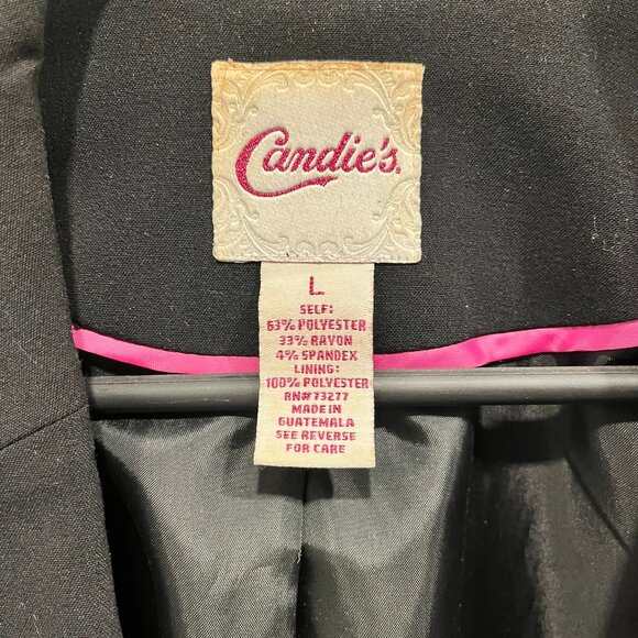 Candies Women's Black Blazer Size L - Picture 3 of 8